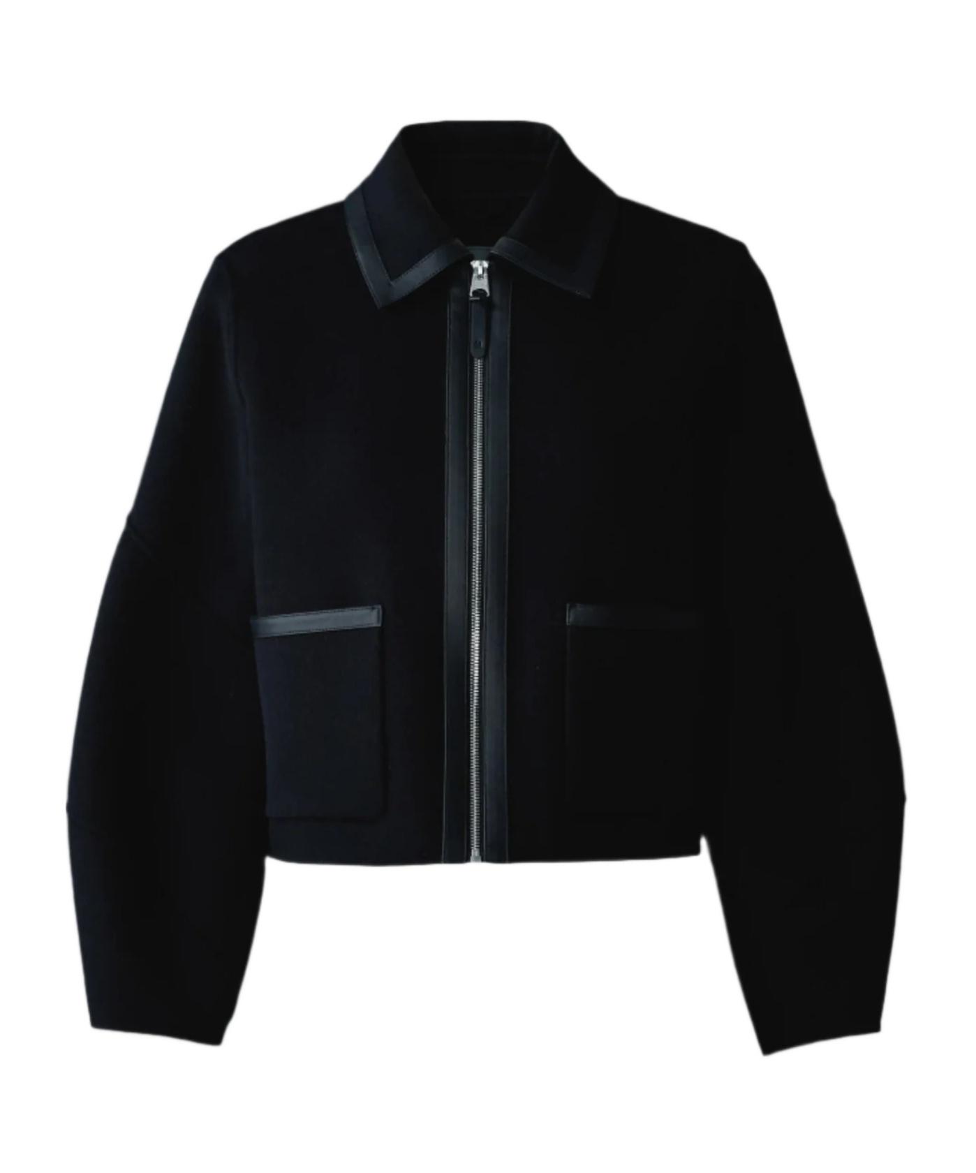 Mackage Solana Double-face Balloon Sleeved Short Jacket In Black
