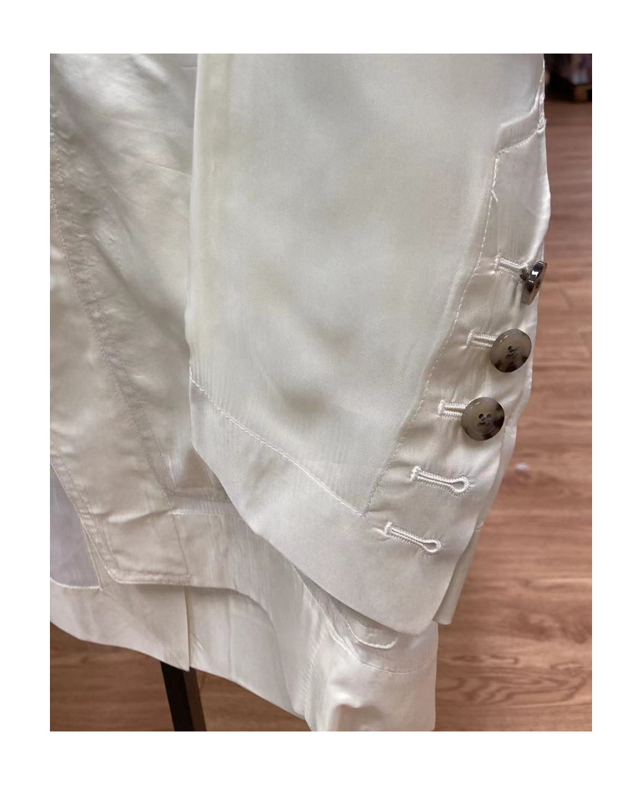 Rick Owens Strap-detail Single-breasted Blazer In White