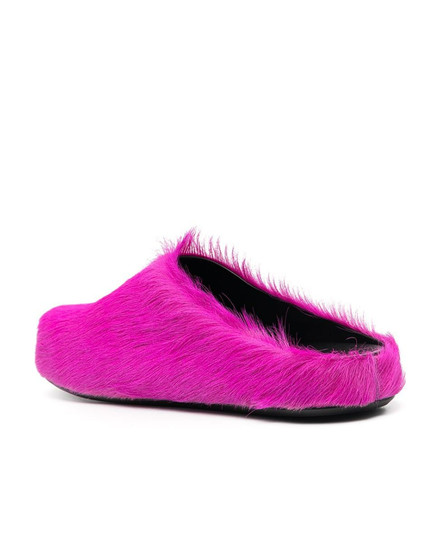 Marni Pink Fussbett Sabot Slip-on Loafers In Pink
