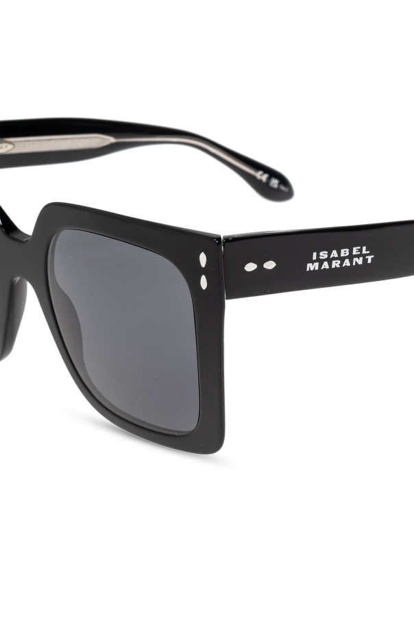 Isabel Marant Logo Sunglasses In Black
