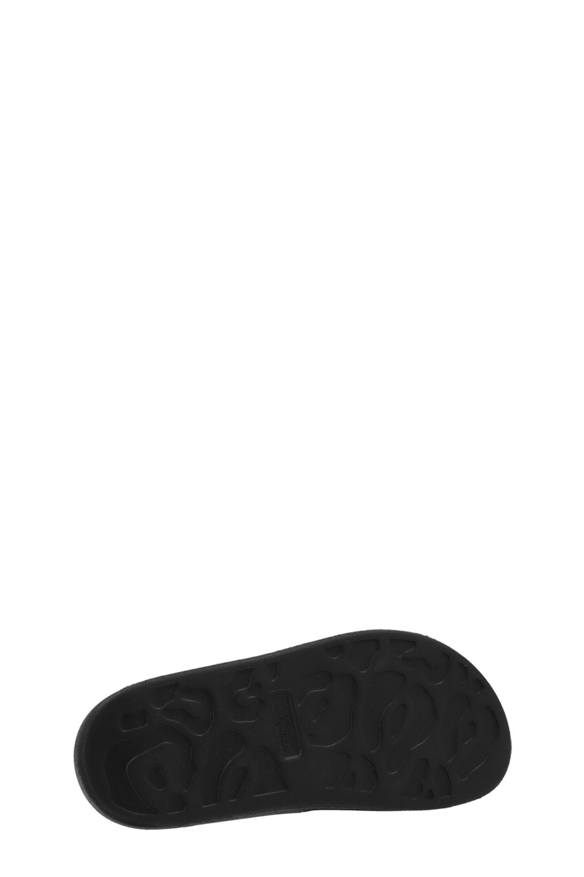 Alexander Mcqueen Logo-patch Open-toe Slides In Black