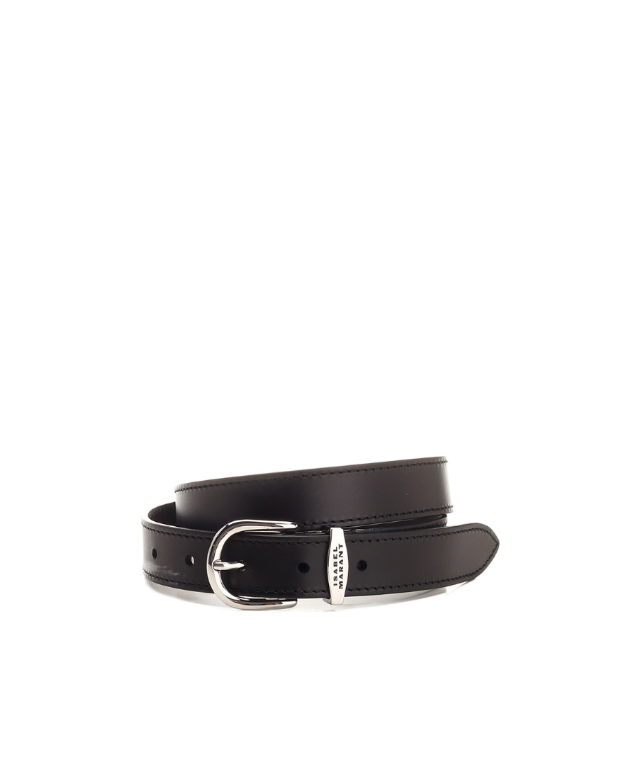 Isabel Marant Logo Belt In Black
