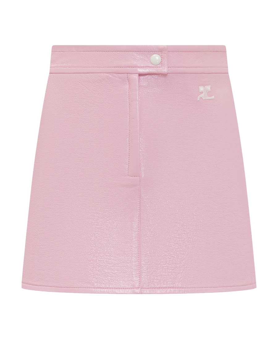 Courrèges Vinyl Reedition Skirt In Pink
