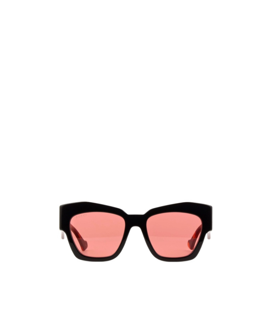 Gucci Womens Black Gc002123 Gg1422s Cat-eye-frame Acetate Sunglasses In Pink