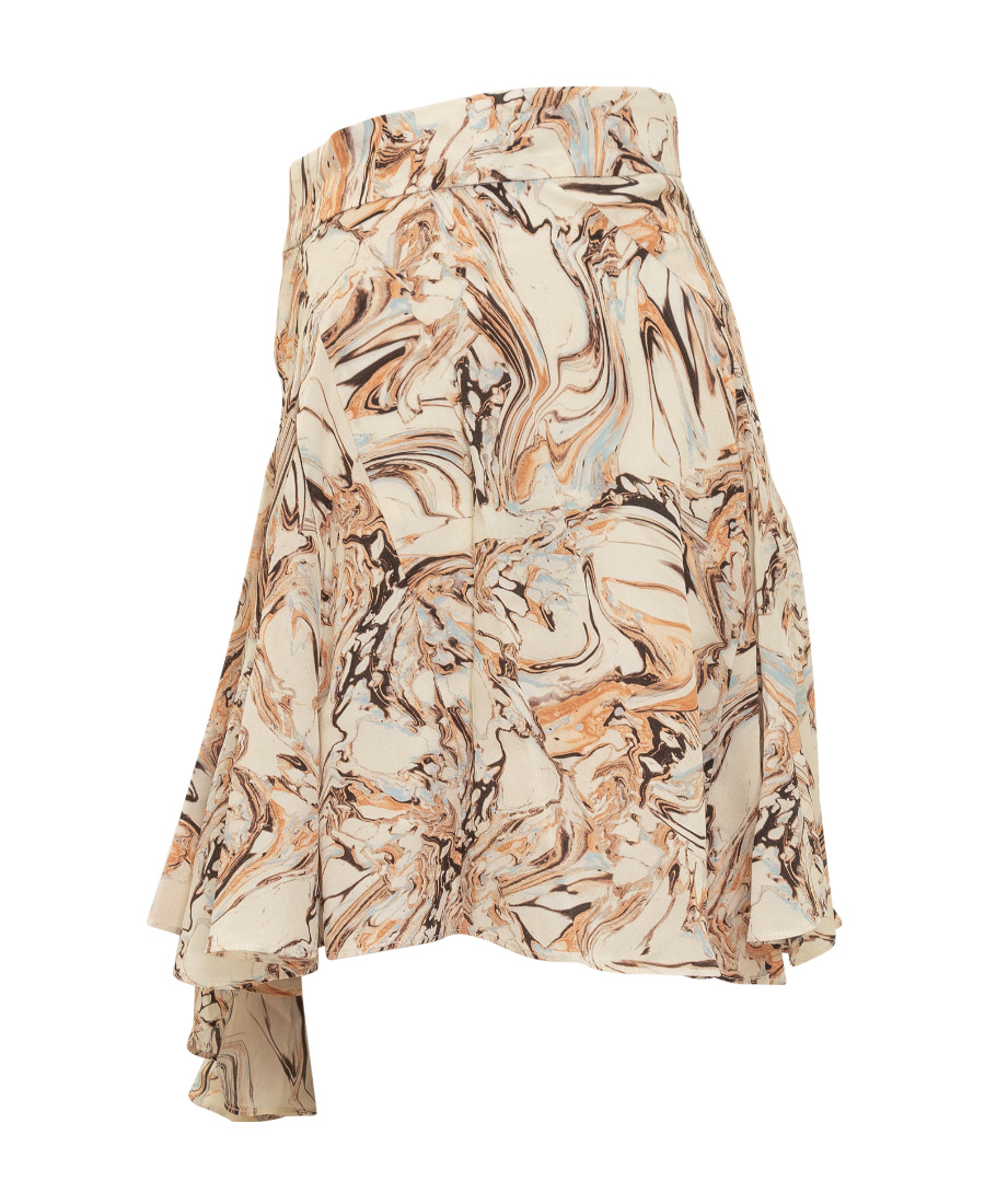 Shop Isabel Marant Printed Skirt In Nude