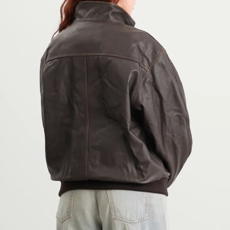 Dunst Leather Outerwear  In Black