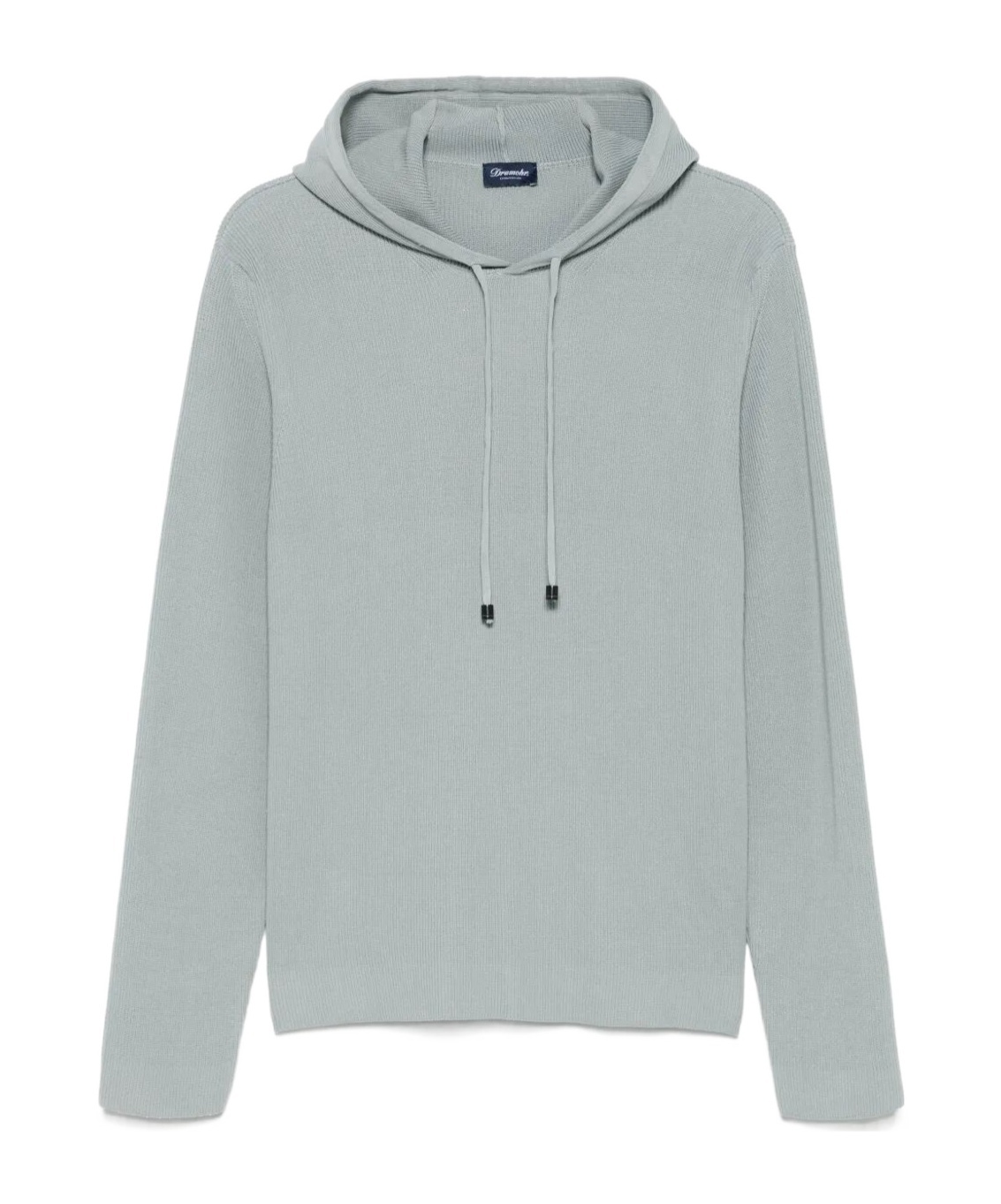 Drumohr Hoodie With Ribbed Texture And Drawstring Hood