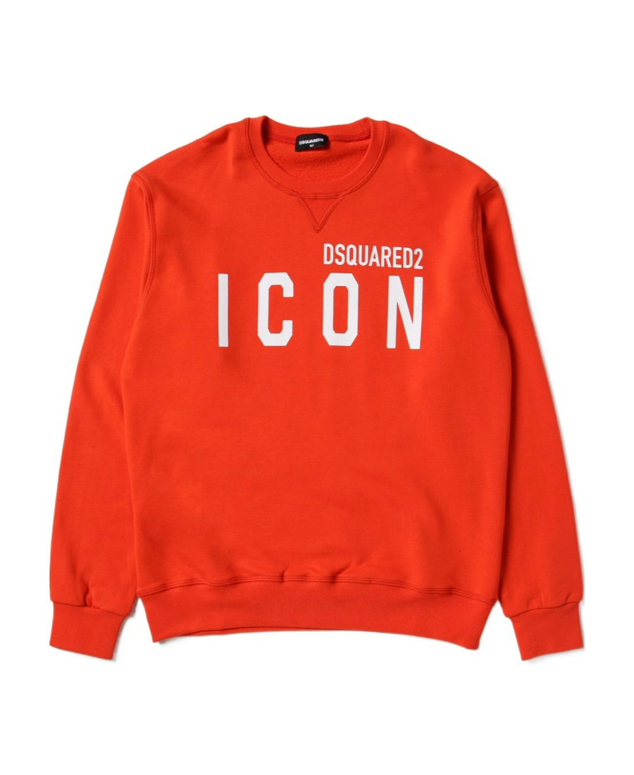 Dsquared2 Kids Icon Logo-printed Crewneck Sweatshirt In Red