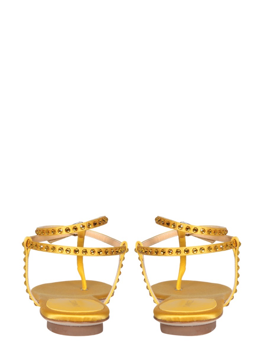 Giannico Studded Open-toe Sandals In White