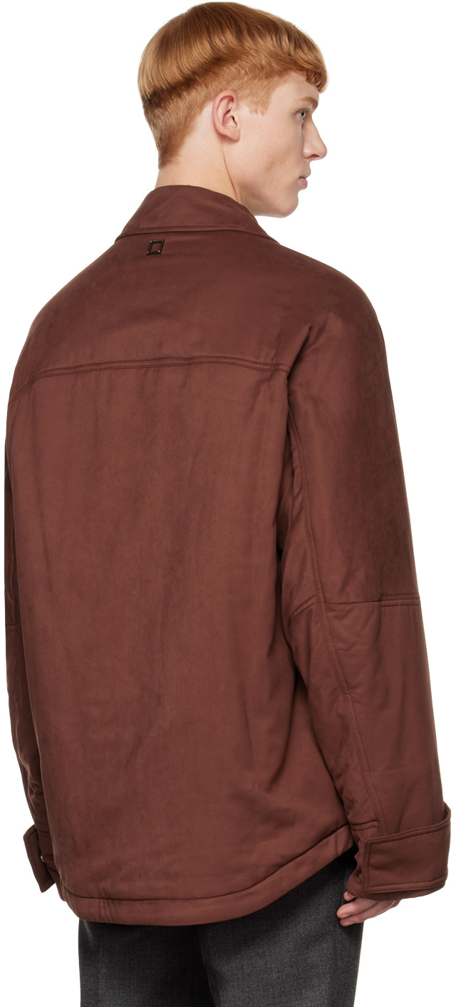 Wooyoungmi Brown Embroidered Jacket In Brown