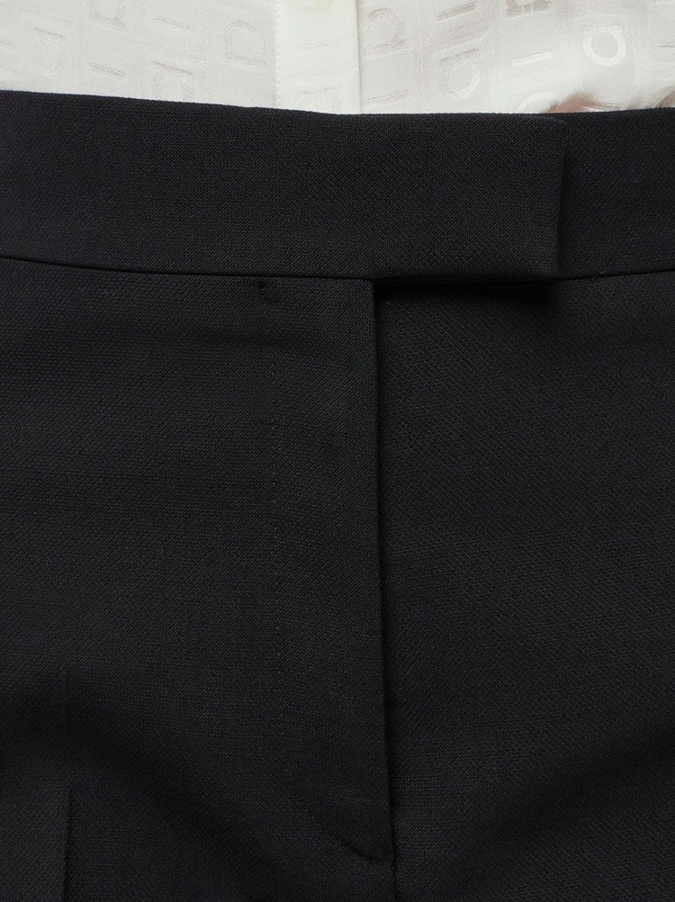 Shop Ferragamo Salvatore High Waist Tailored Trousers In Black