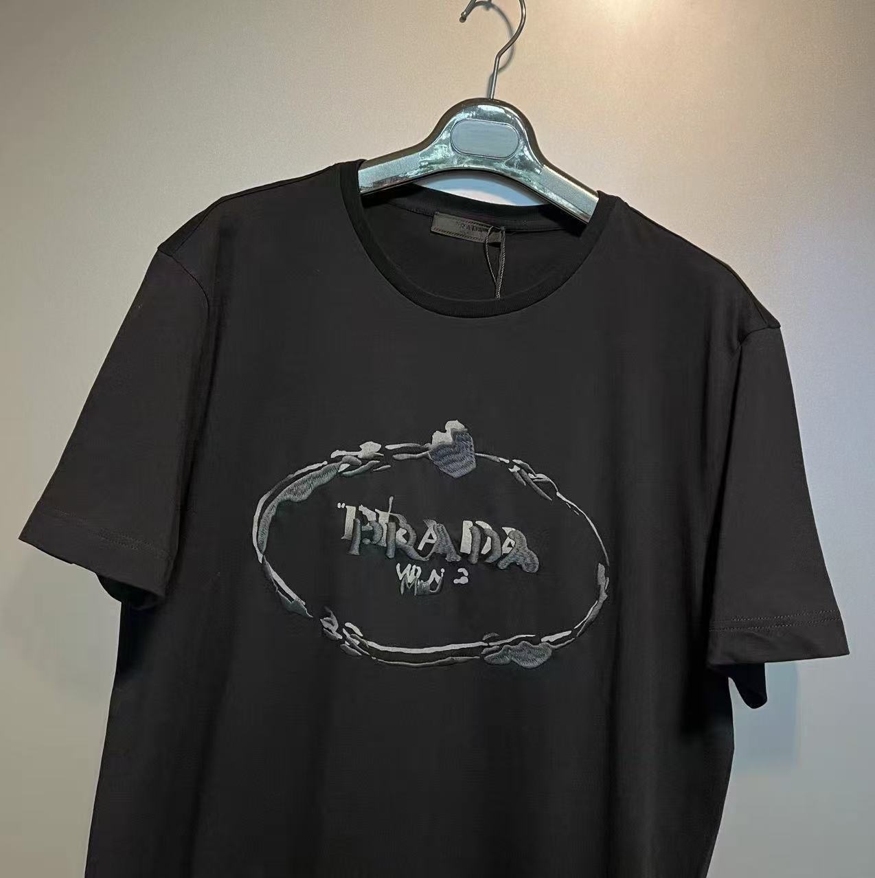 Prada Short-sleeved T-shirt In Brown