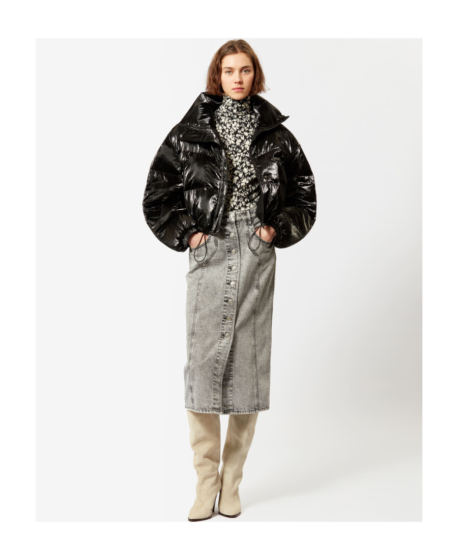 Isabel Marant Étoile Vandy Denim Skirt In Gray