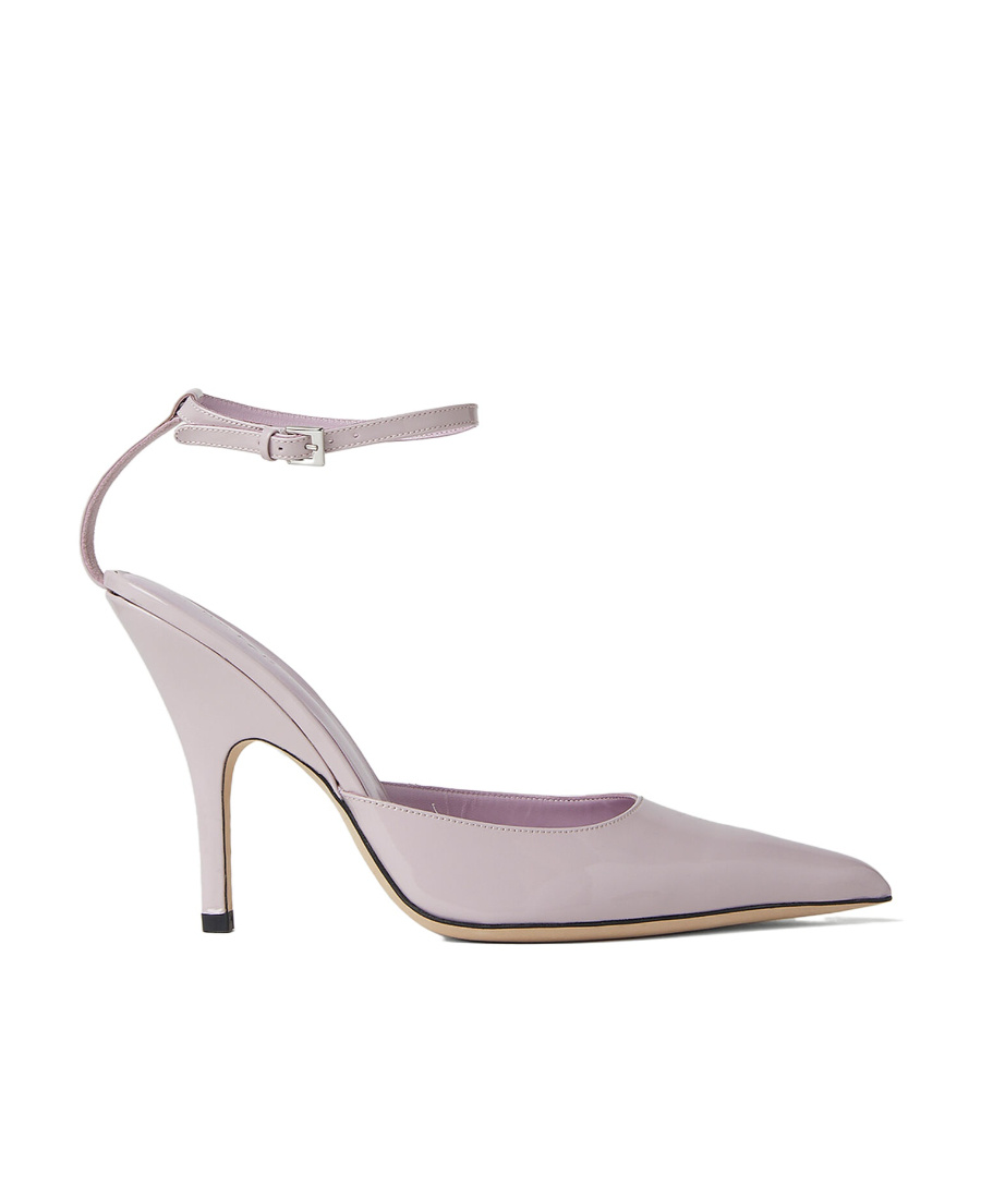 By Far Eliza 75mm Pointed-toe Pumps In Gray