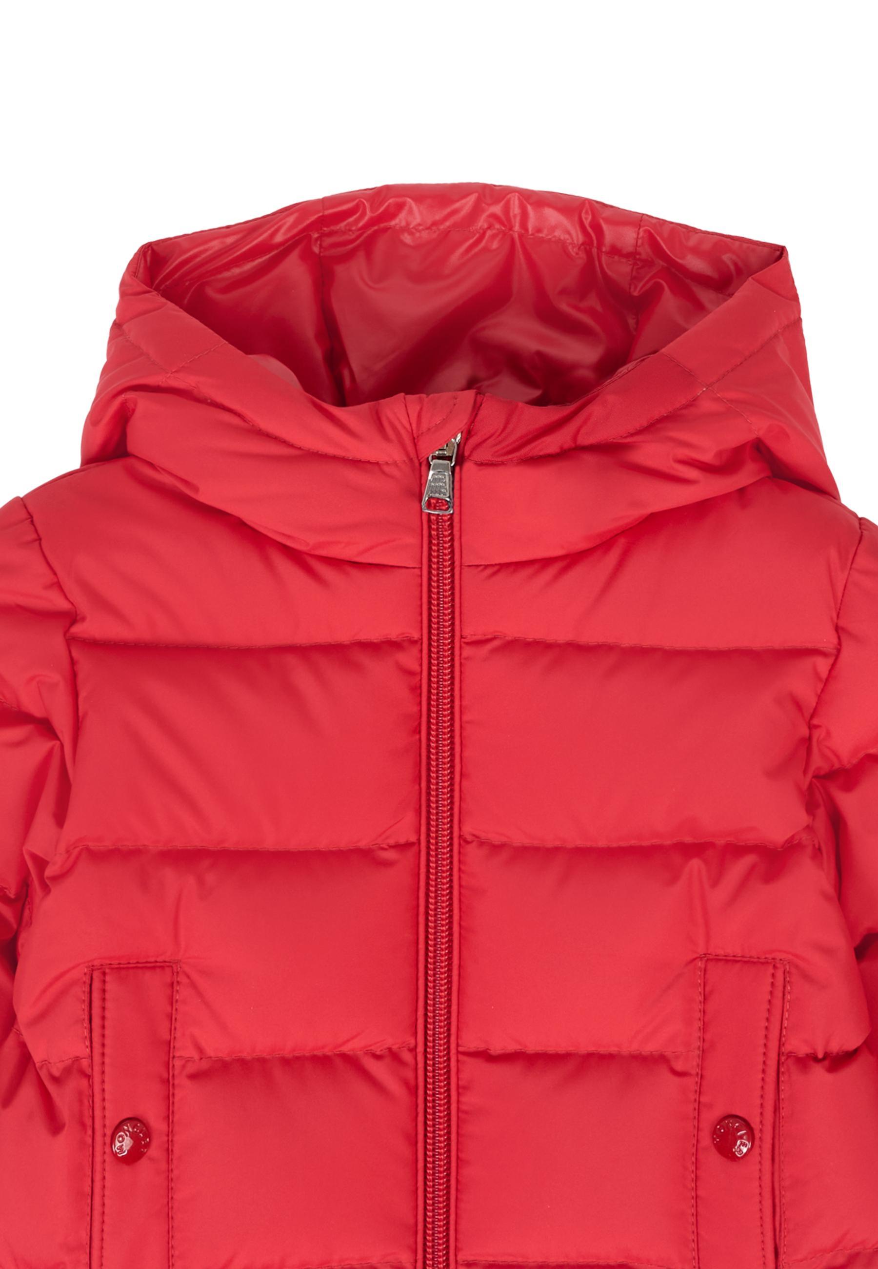 Moncler Long Sleeve Down Jacket In Red
