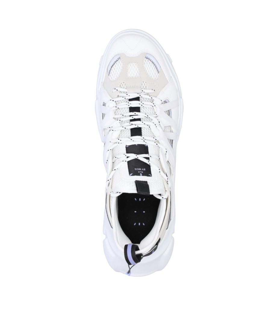 Mcq By Alexander Mcqueen High-top Mesh Sneakers In White