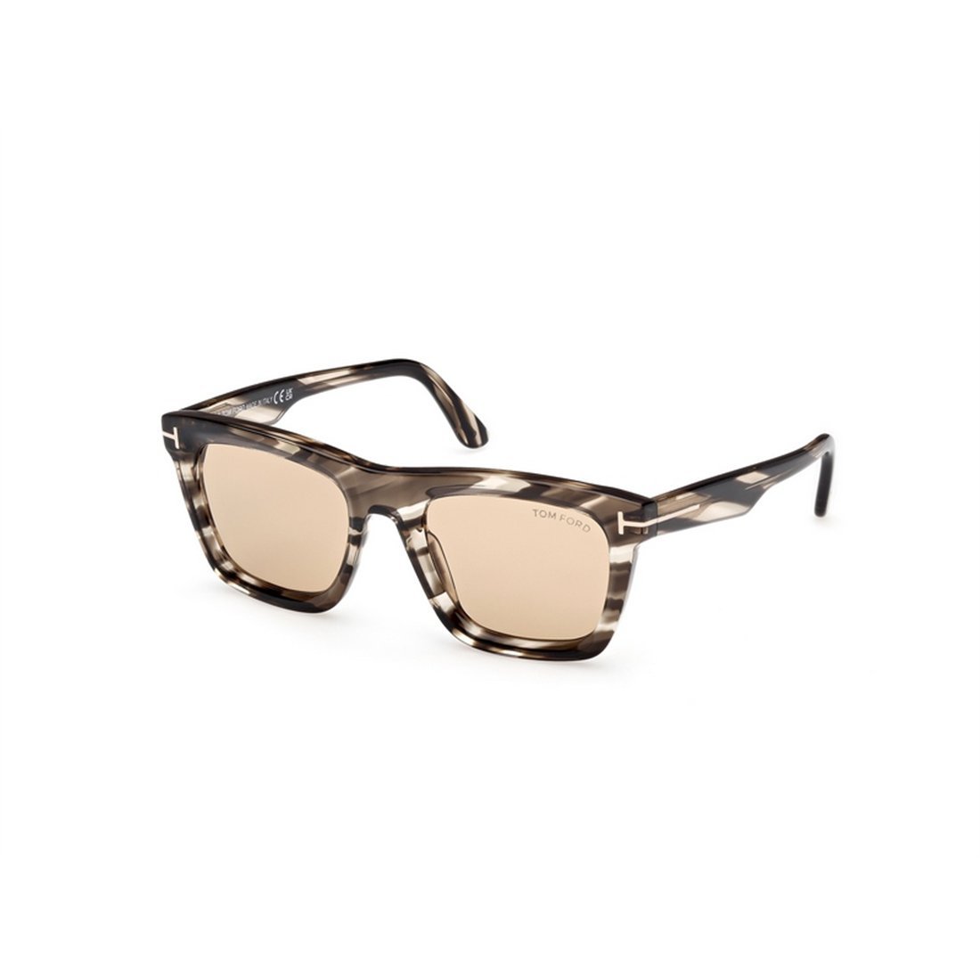 Tom Ford Eyewear Lelio Square Frame Sunglasses In Gray