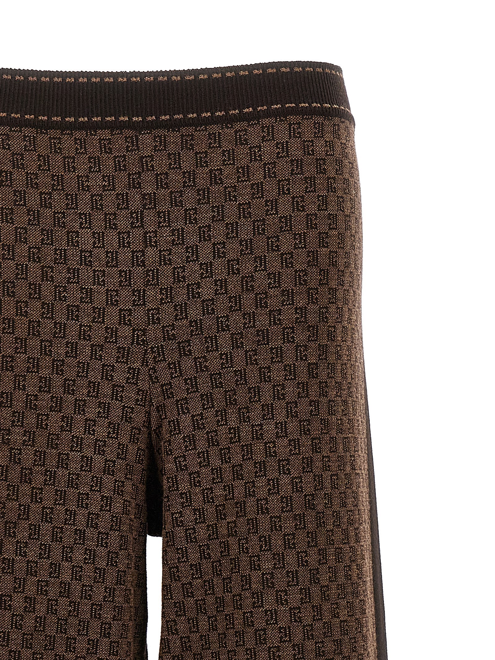 BALMAIN PB MONOGRAM-JACQUARD TRACK PANTS