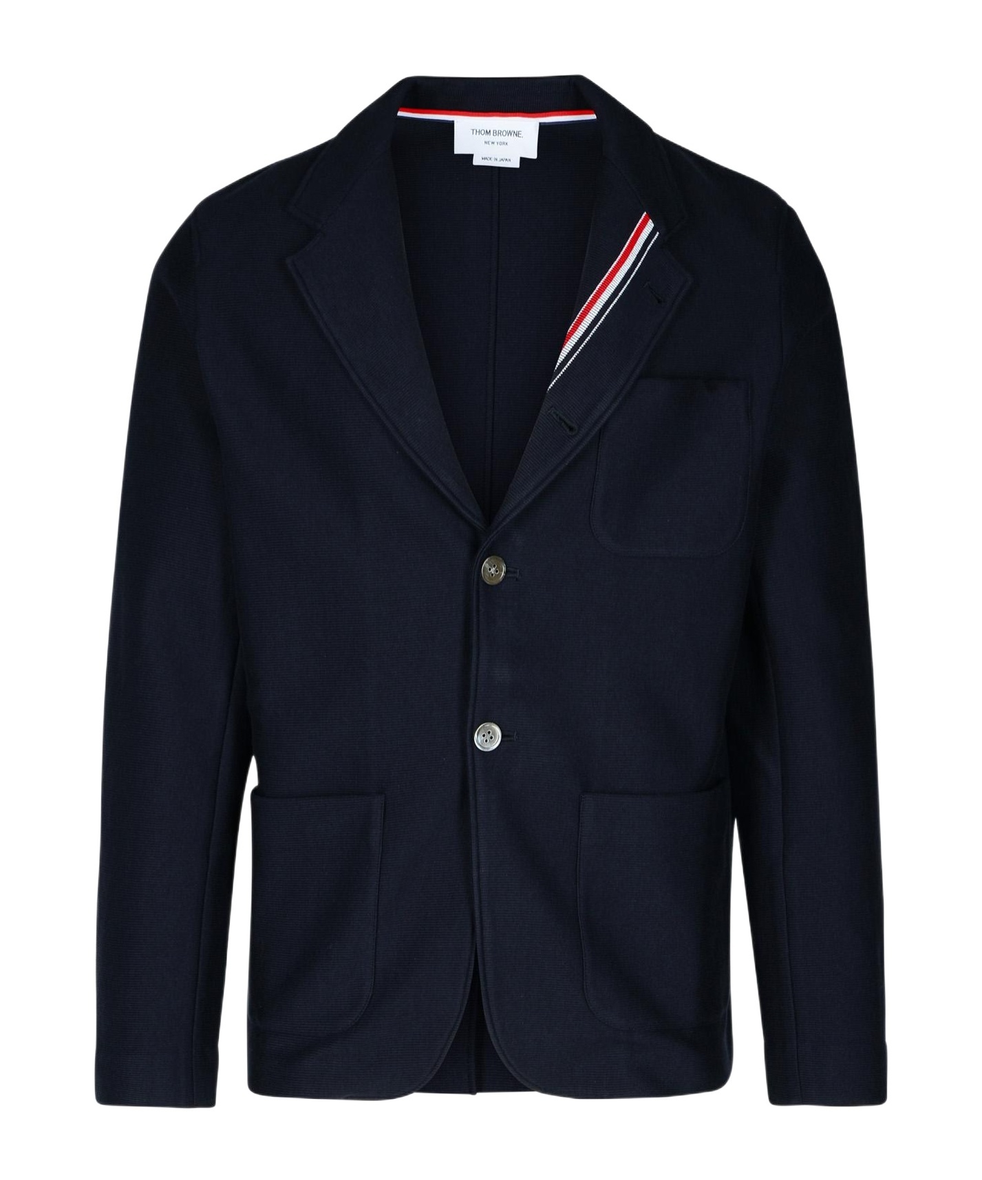 Thom Browne Deconstructed Blazer Featuring Rwb Accents In Black