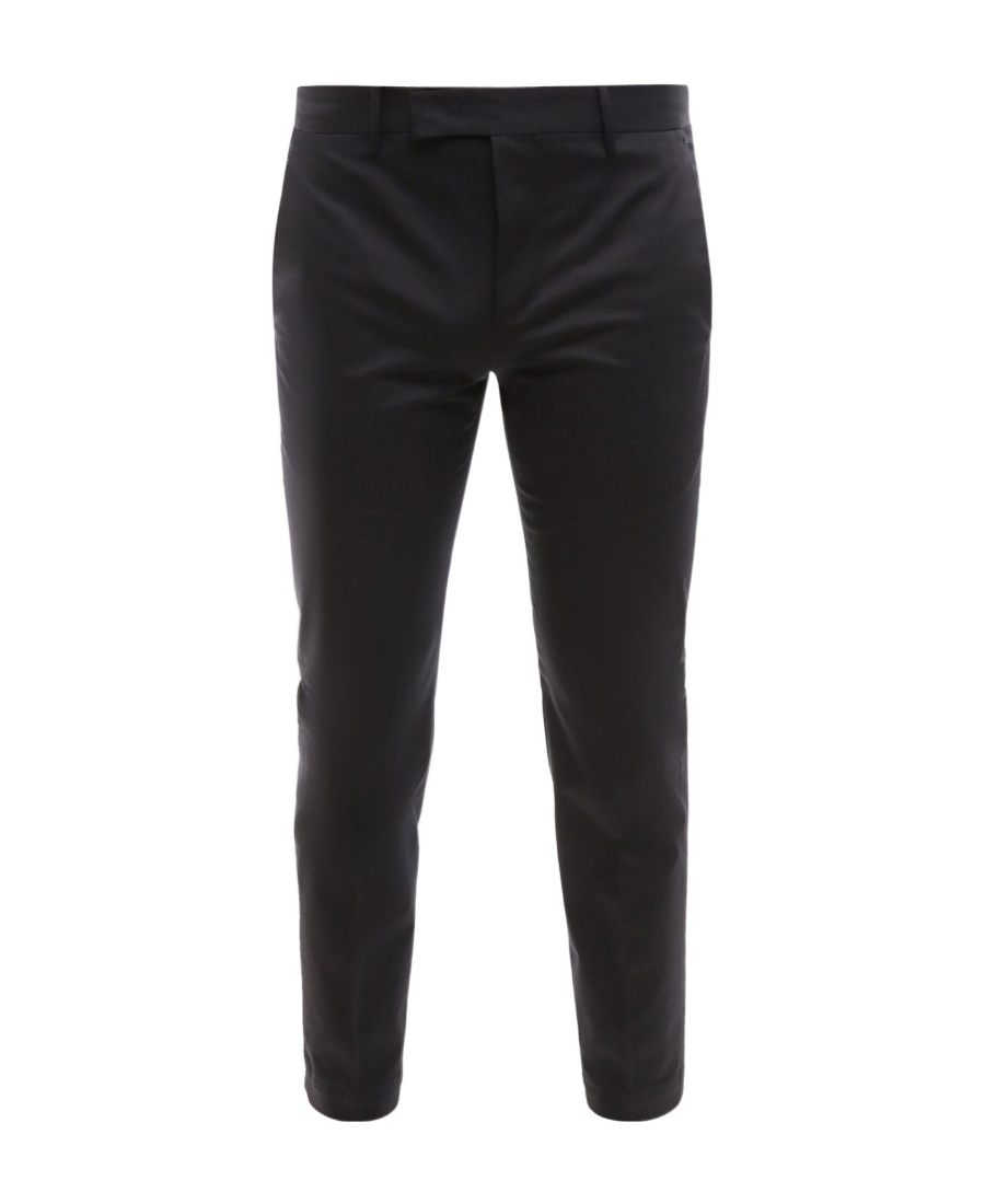 Pt01 Stretch Cotton Pants In Black