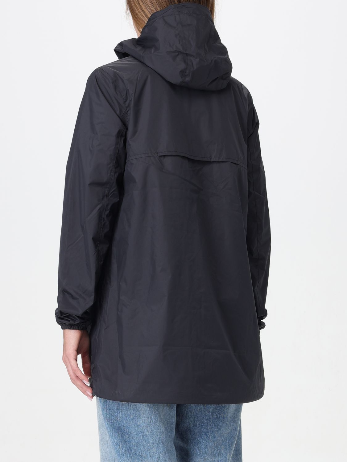 K-WAY K-WAY LOGO PRINTED REVERSIBLE HOODED JACKET