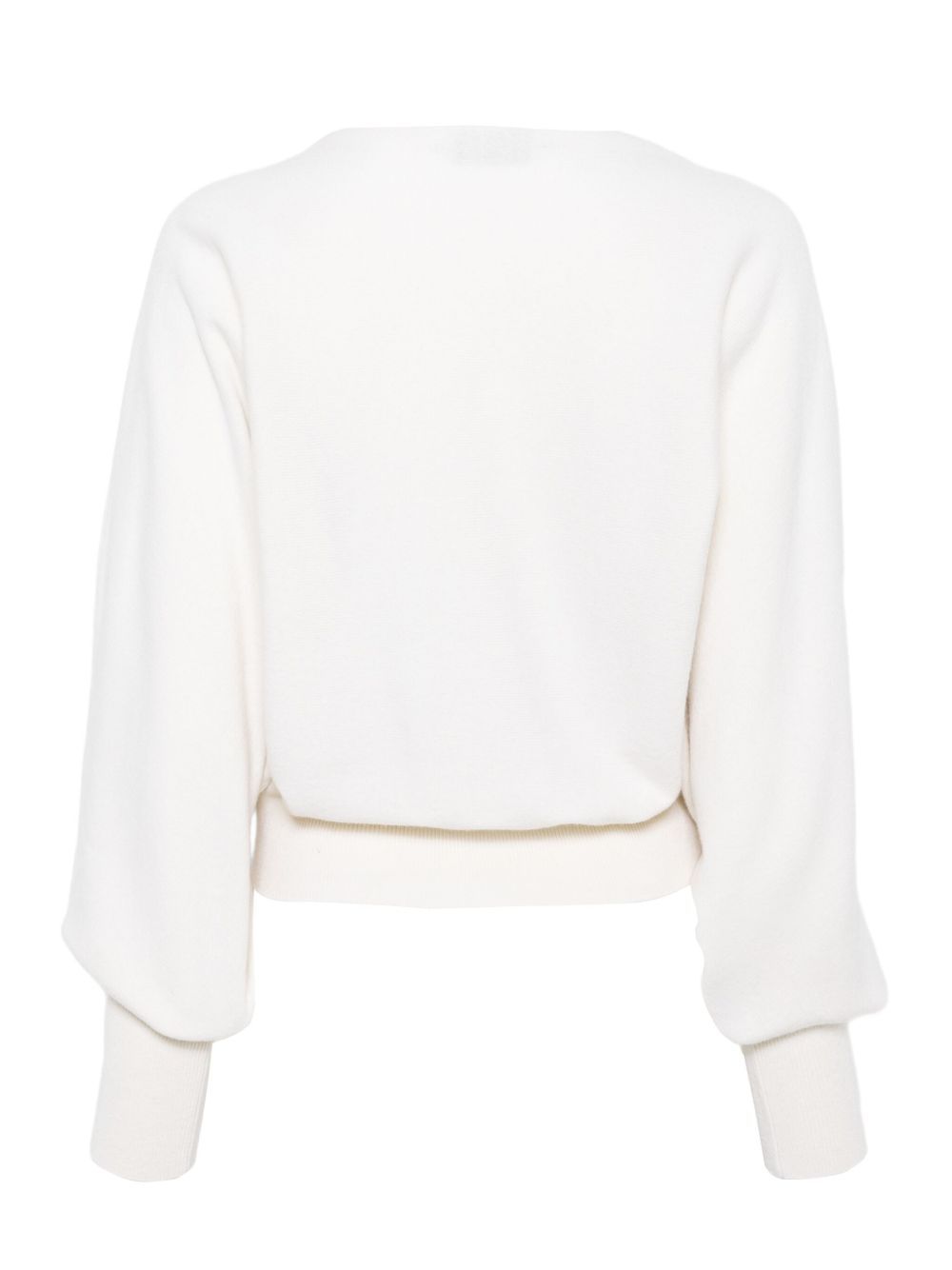 Alberta Ferretti Twist-front Sweater In White
