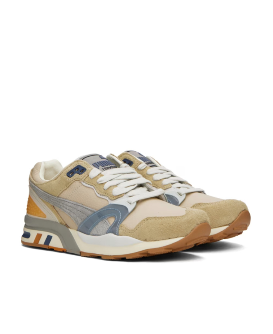 Rhude Rhuigi X Puma Joint Shoe Tongue Logo Low Upper Shoes In Nude