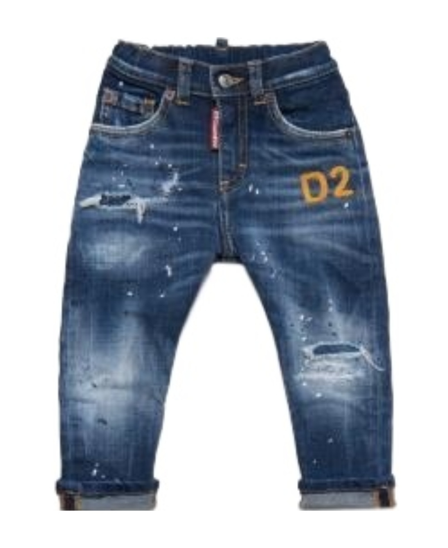 DSQUARED2 BELT-STRAP JEANS