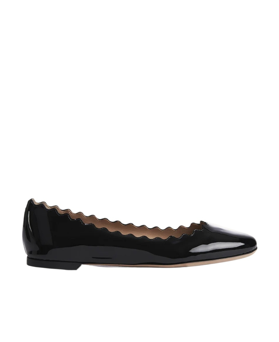 CHLOÉ PATENT FINISH BALLERINA FLATS