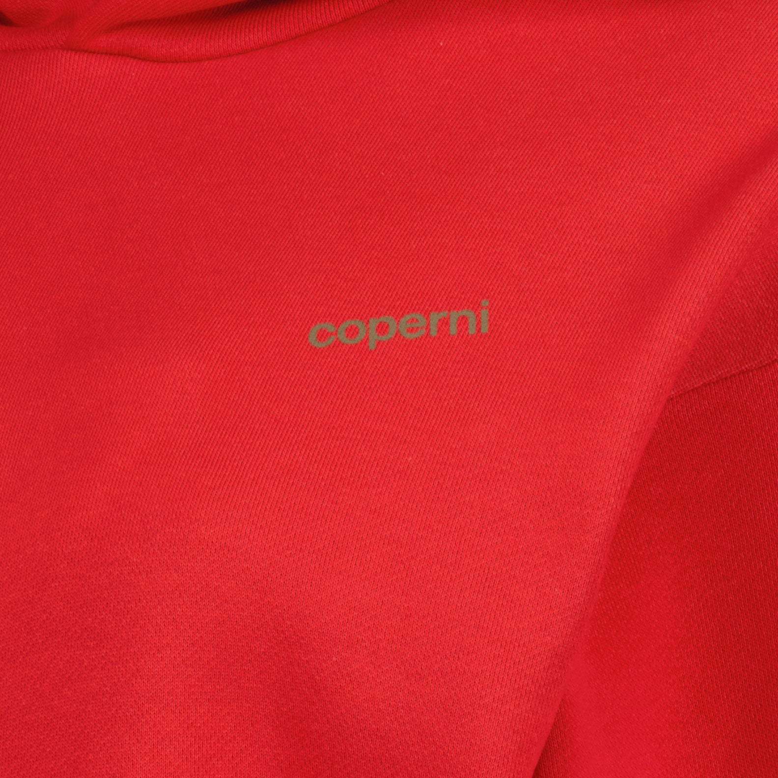 Coperni Hoodie With Logo And Pocket In Red