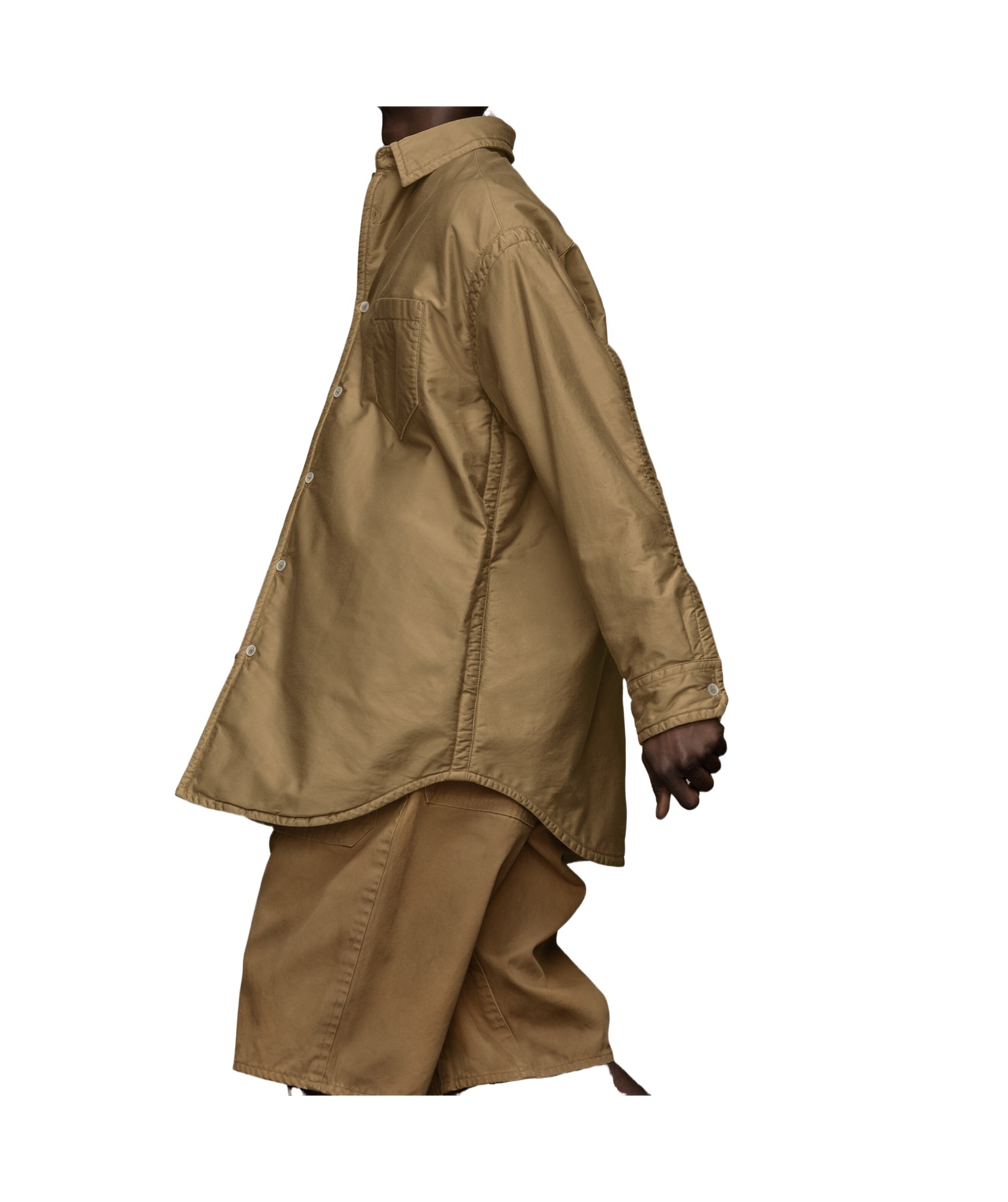 MAISON MARGIELA PADDED SATIN COTTON SHIRT