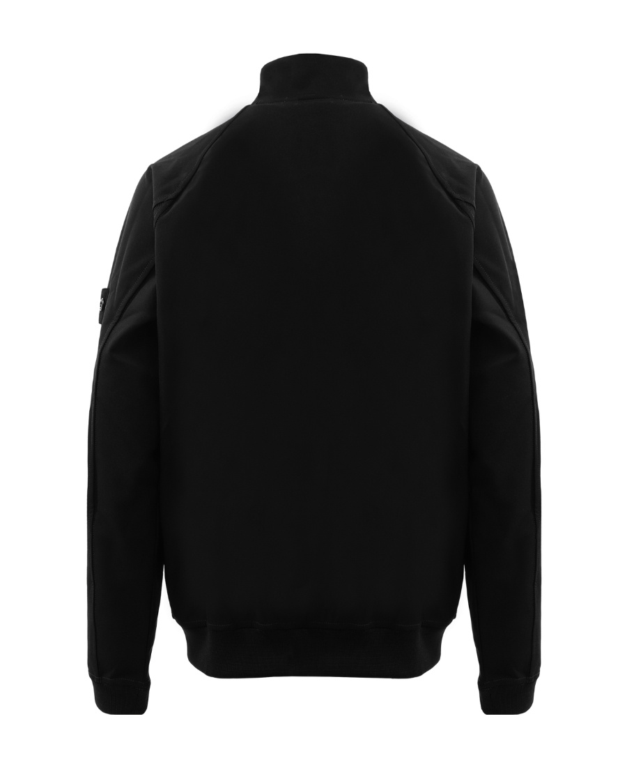 Stone Island Long-sleeved Sweater In Black