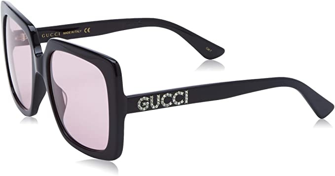 Gucci Square Frame Sunglasses In Pink