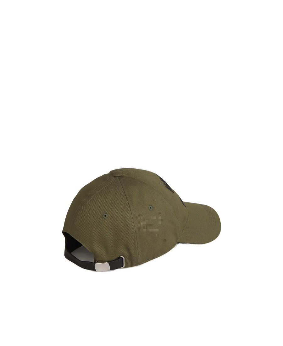 Alexander Mcqueen Embroidered-motif Baseball Cap In Brown
