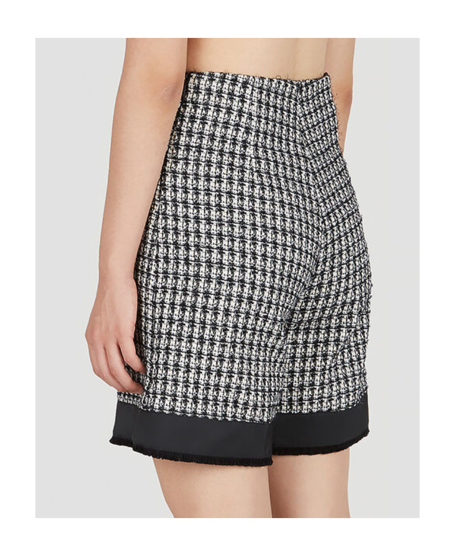 Moncler High-waisted Tailored Shorts In Black