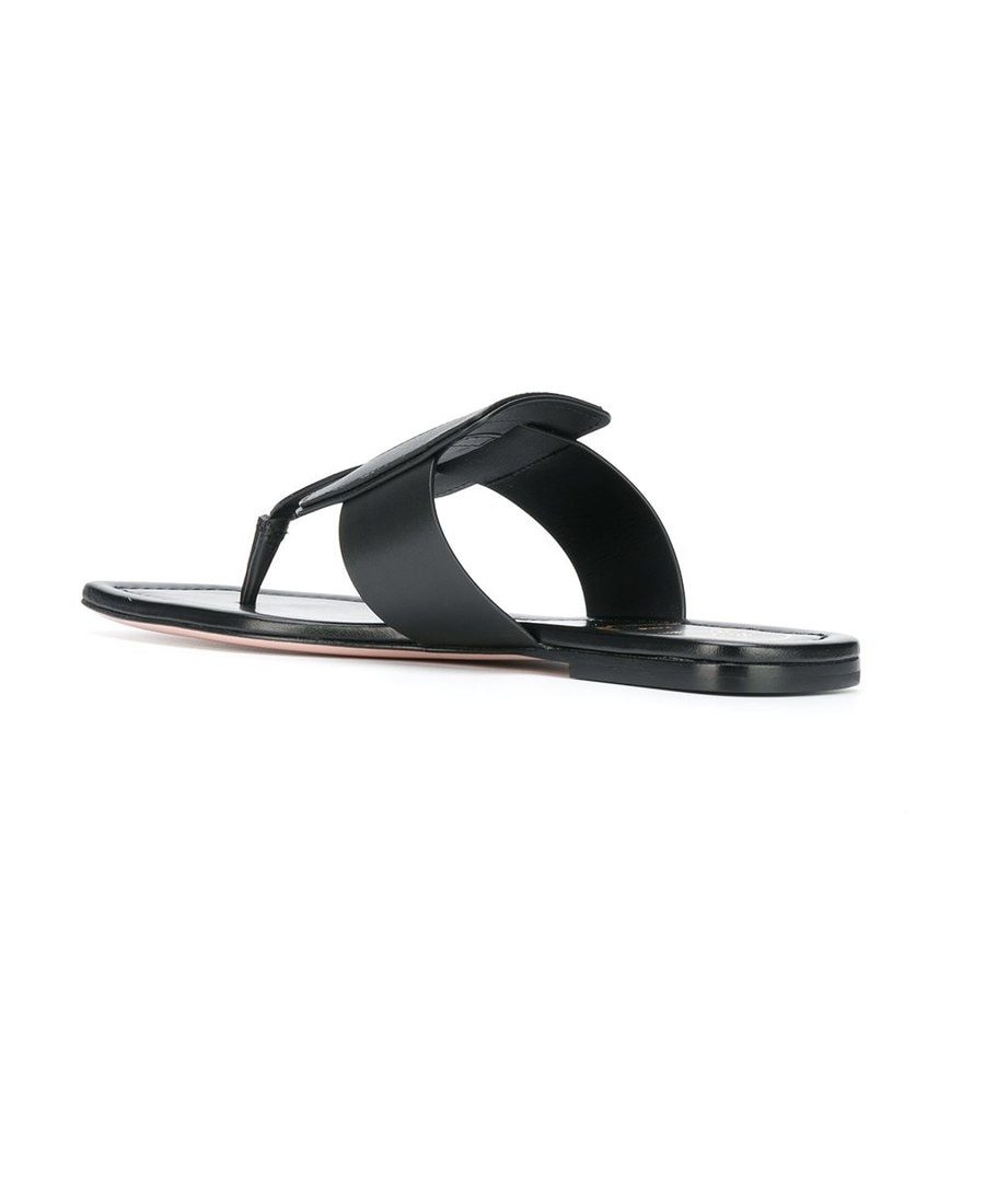 Roger Vivier Viv' Sellier Herringbone Muller Shoes In Black