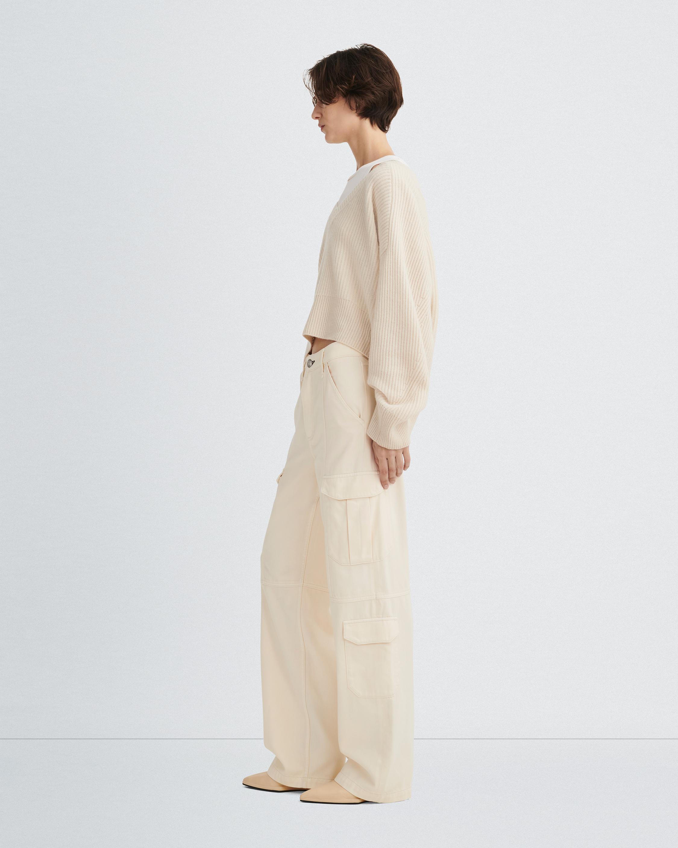 Rag & Bone Multi-pocket Jeans In White