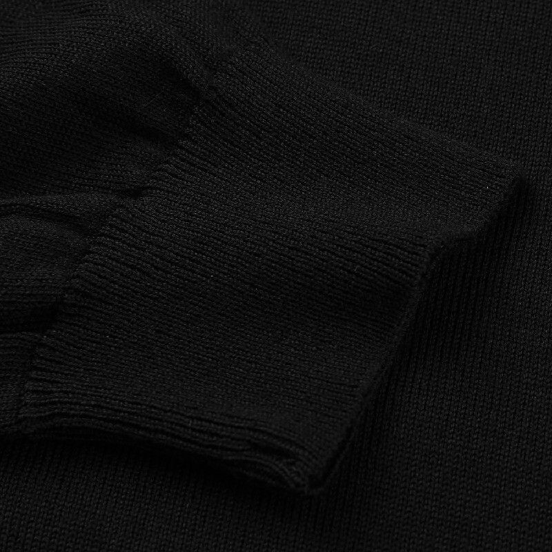 Paul & Shark Wool Shoulder-patch Jumper In Black