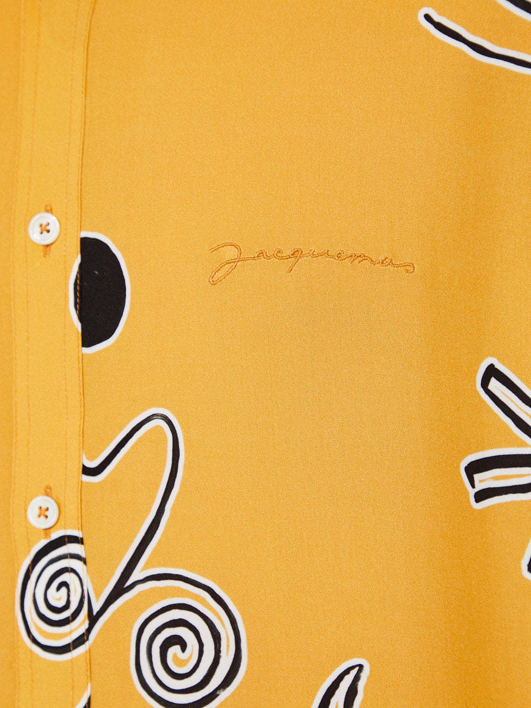 Jacquemus Orange La Chemise Melo In Yellow