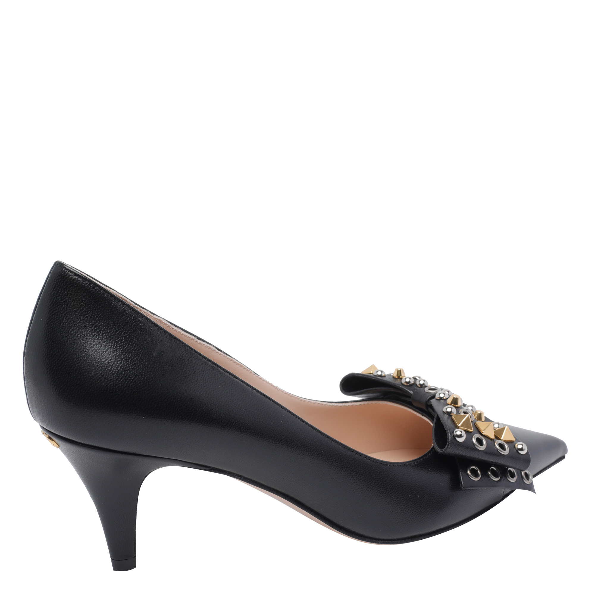 Valentino Pointed High Heels In Black