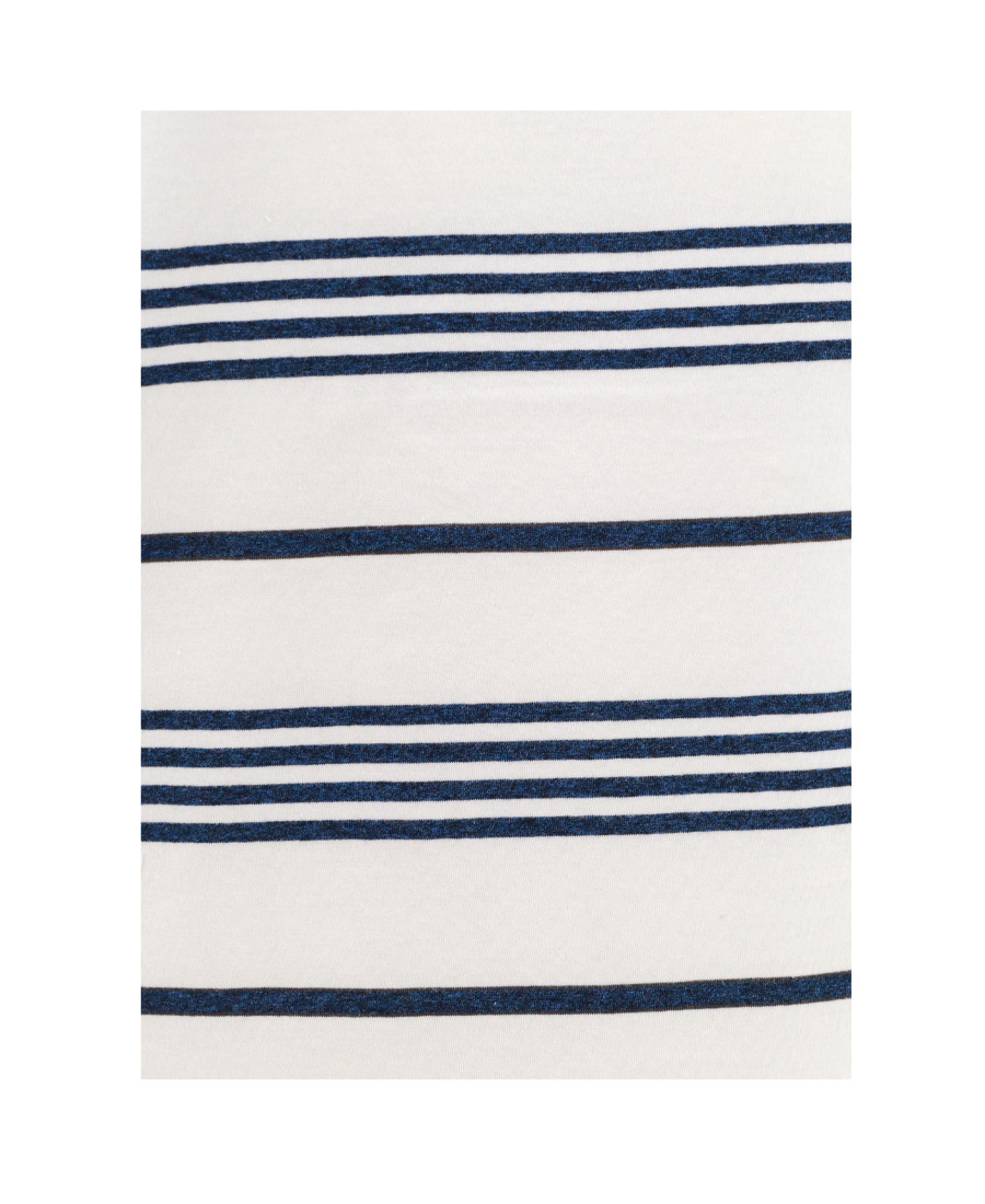Brunello Cucinelli Striped Crewneck T-shirt In White