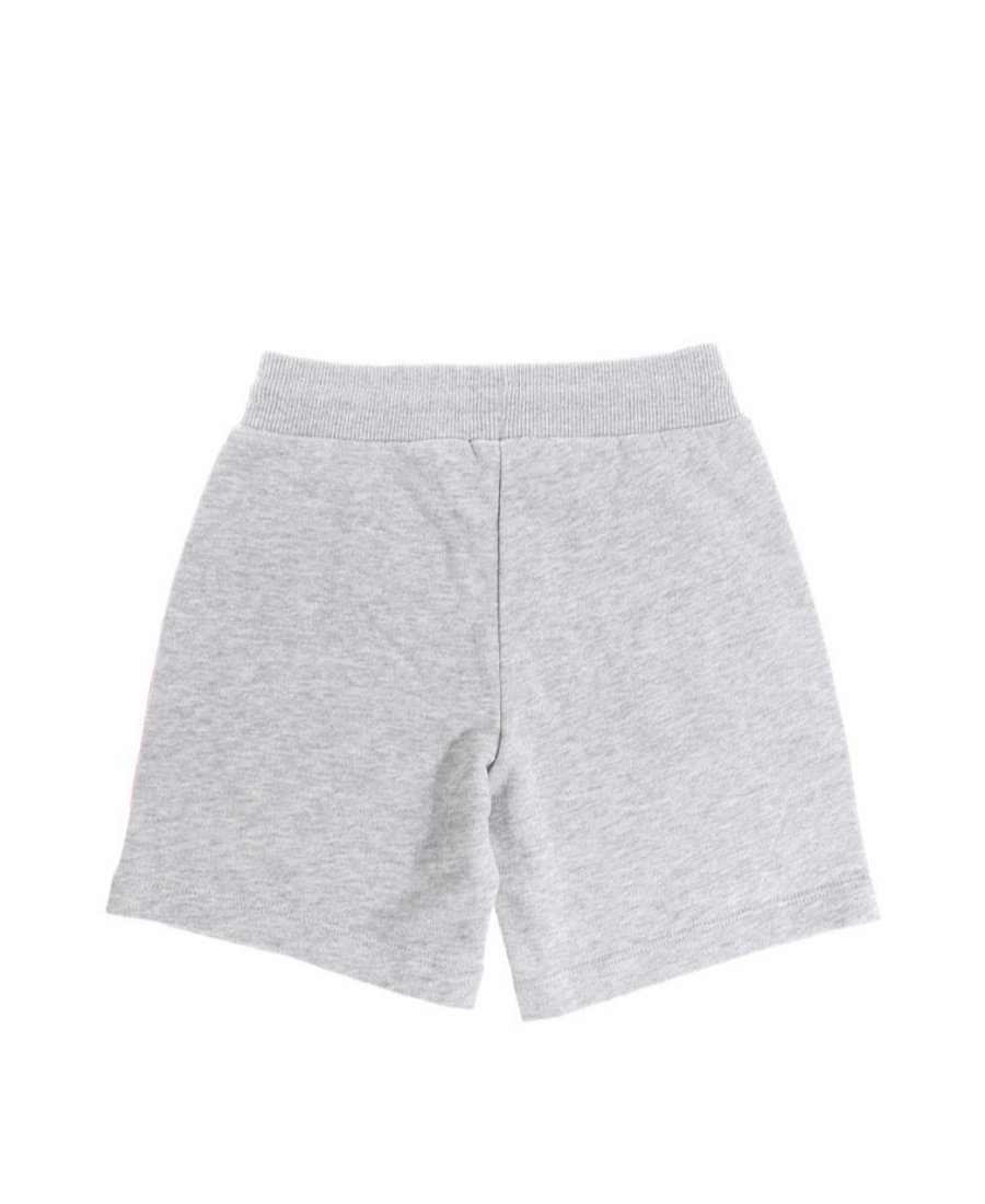 Moncler Logo Patch Shorts In Gray