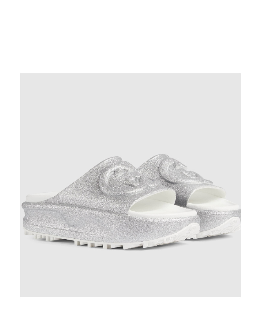 GUCCI INTERLOCKING G PLATFORM SLIDES