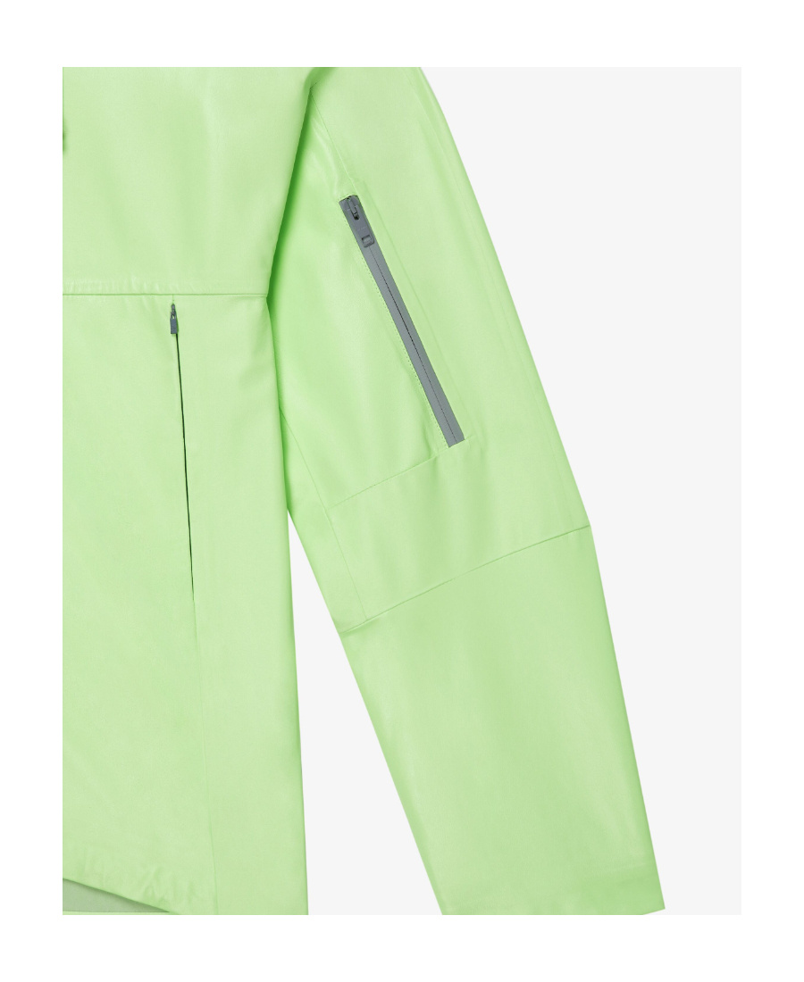 Givenchy Zipper Leather Jacket In Green