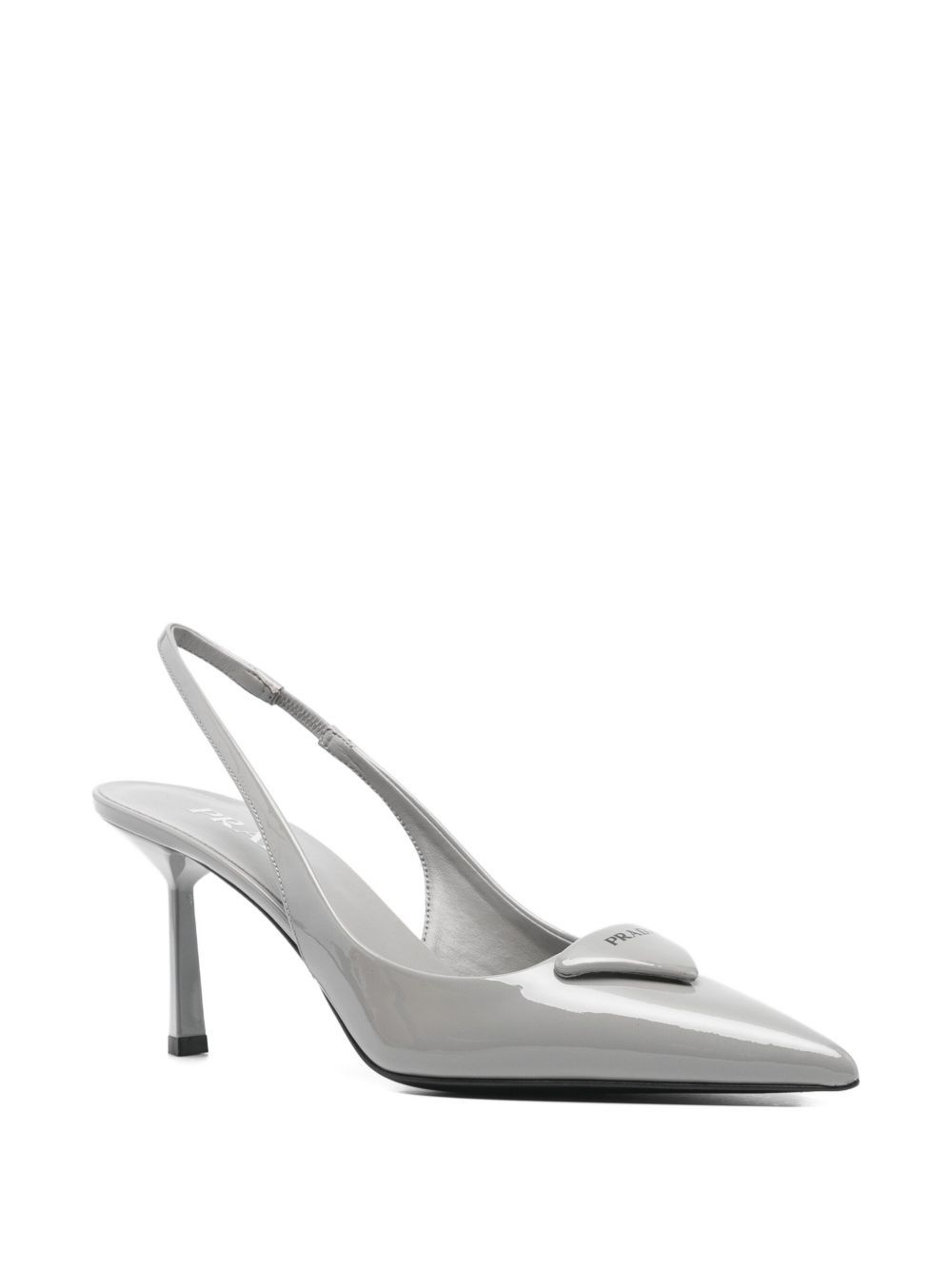 Prada Pointed High-heeled Sandals In White