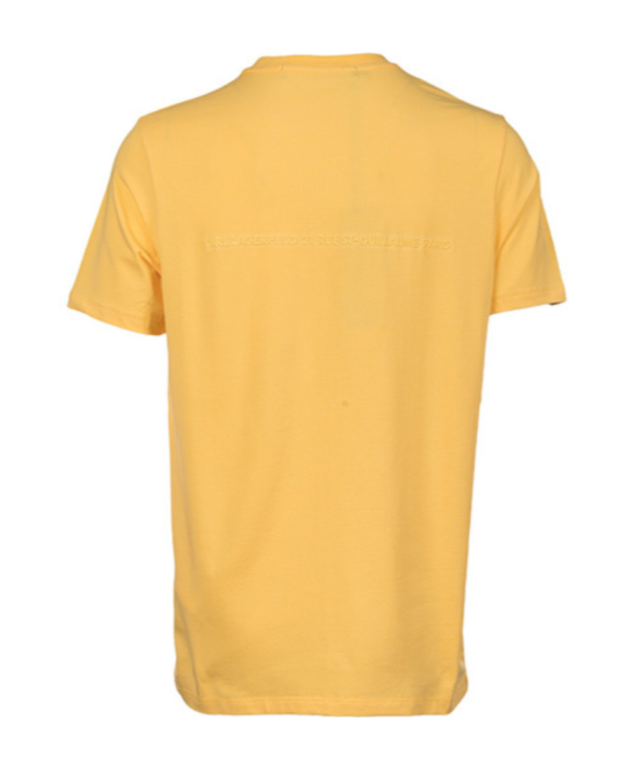 Karl Lagerfeld Logo Details Short-sleeved T-shirt In Yellow
