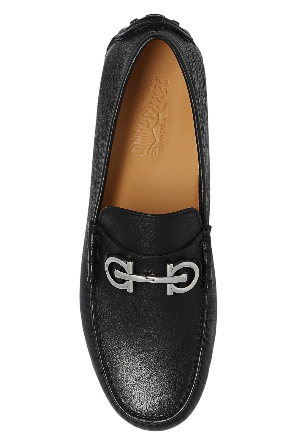FERRAGAMO SALVATORE FERRAGAMO GRAZIOSO LOGO PLAQUE LOAFERS