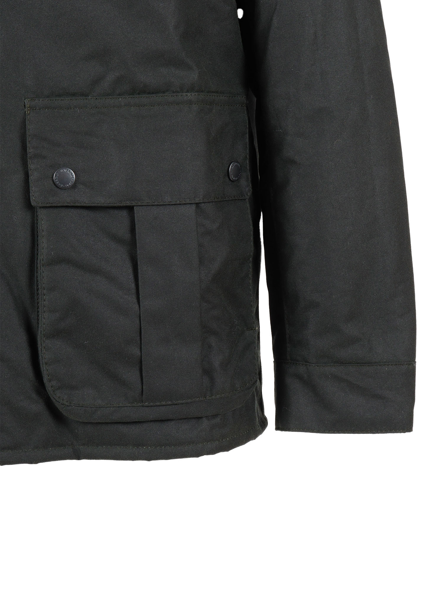 Barbour Dkeyley Waxed Cotton Jacket In Black