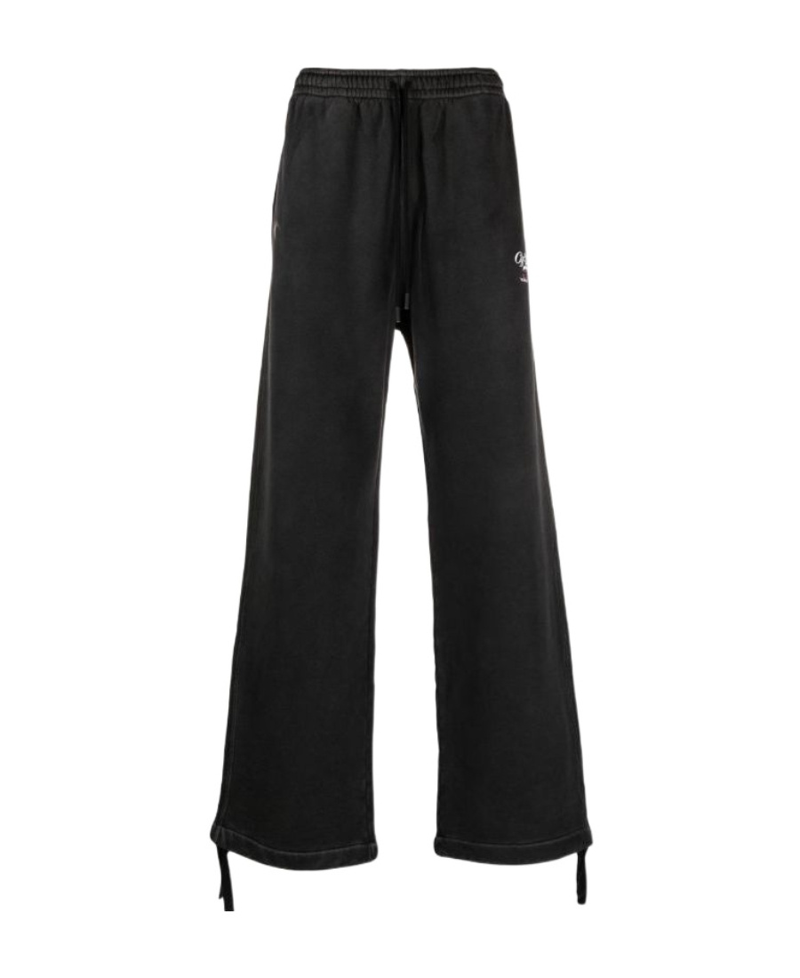 Off-white Logo-print Track Pants In Black