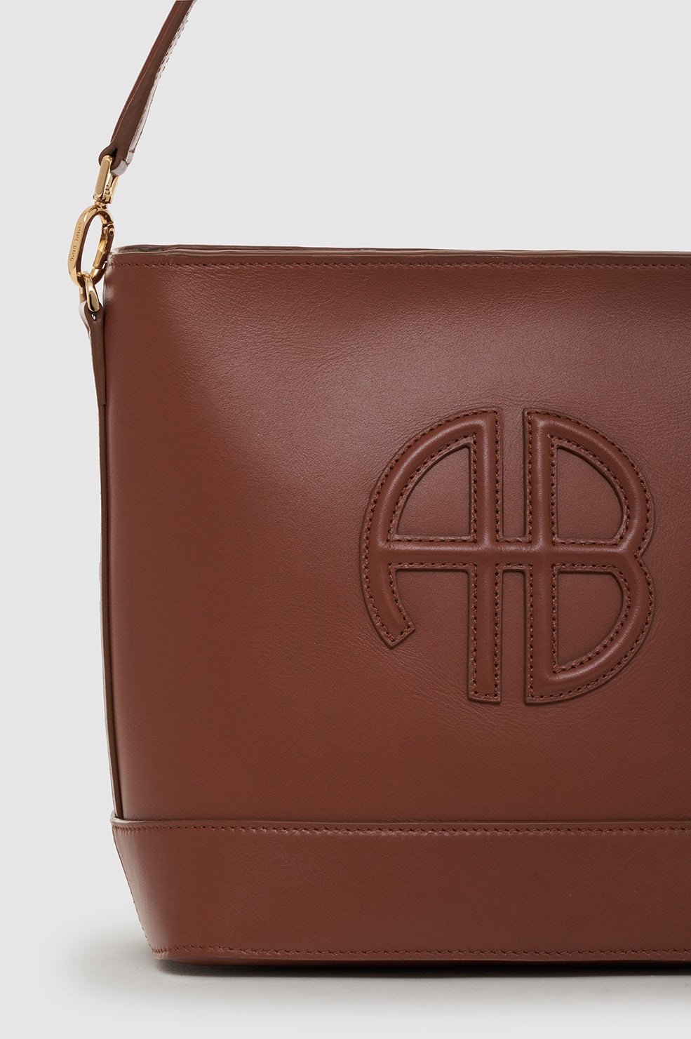 Shop Anine Bing Lili Bucket Bag In Cognac